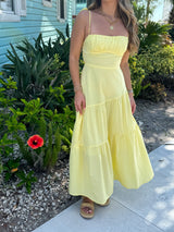 Lemon Drop Yellow Maxi Dress