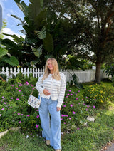 Coastal Stripes Knit Cardigan