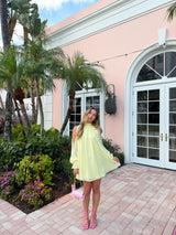 Sunlit Yellow Babydoll Dress