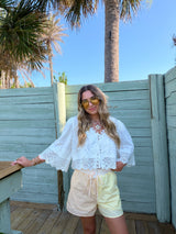 Sunshine & Citrus Striped Shorts