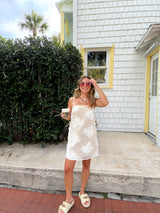 Ocean Lace Mini Dress
