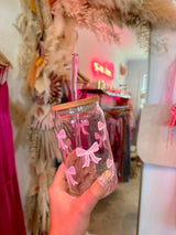 Girls Girl Bow Glass Cup