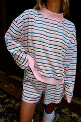 Sunhoney Striped Dream Mockneck Set