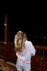 Sunhoney Striped Dream Mockneck Set