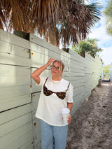 Beach Babe Bikini T-shirt - Leopard