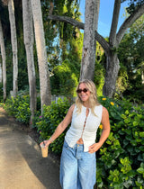 Made You Look Front Button Top