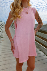 Keep It Casual Knit Set - Pink