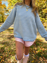 Autumn Skies Striped Sweater