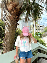 Sunhoney Beach Club Crop Tee