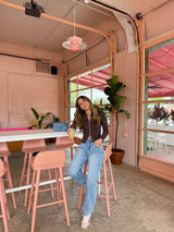 Espresso Please Ribbed Long Sleeve