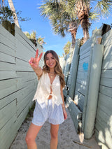 Chill Pill Striped Boxer Shorts - Blue