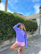 Sunhoney Beach Club Sweatshirt - Purple