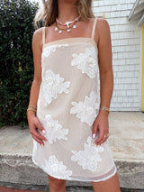 Ocean Lace Mini Dress