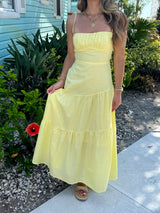 Lemon Drop Yellow Maxi Dress