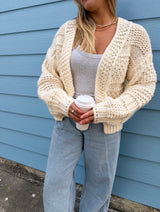 The Winter Knit Cardigan - Ivory