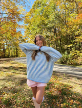 Autumn Skies Striped Sweater