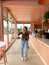 Espresso Please Ribbed Long Sleeve