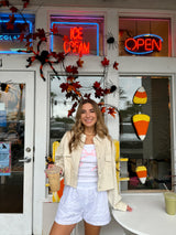 Sugar Cookie Corduroy Crop Jacket