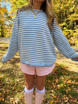 Autumn Skies Striped Sweater
