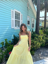 Lemon Drop Yellow Maxi Dress