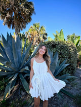 Cloud Nine Linen Flowy Dress