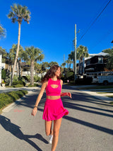 Early Riser Hot Pink Skort