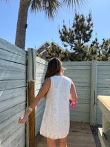 Ocean Air Lace Shift Dress