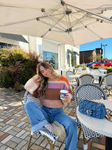 Hot Cocoa Colorblock Sweater