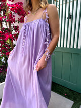 Flower Girl Purple Maxi Dress