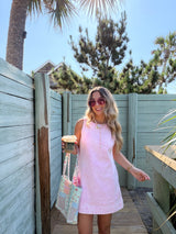 The Sunhoney Girl Pink Denim Dress