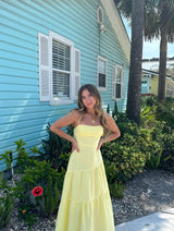 Lemon Drop Yellow Maxi Dress