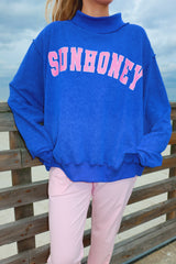 Sunhoney Signature Mockneck - Cobalt Blue