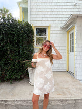 Ocean Lace Mini Dress