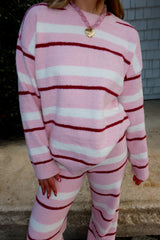 Sweetheart Stripe Chenille Set