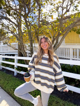 The Weekender Striped Sweatshirt