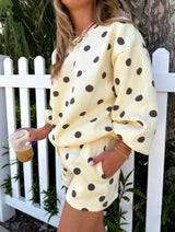Polka Dot Dreams Lounge Set - Yellow