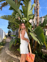 Day Tripper White Denim Embroidered Set