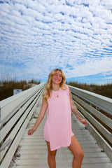 Keep It Casual Knit Set - Pink