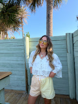 Sunshine & Citrus Striped Shorts