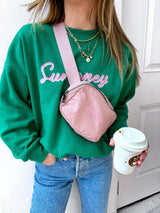 Sunhoney Crossbody Belt Bag - Pink