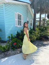 Lemon Drop Yellow Maxi Dress