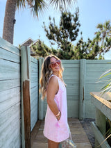 The Sunhoney Girl Pink Denim Dress