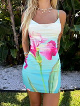 Summer Love Floral Mesh Dress