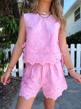 Pink Paradise Eyelet Set