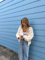 The Winter Knit Cardigan - Ivory