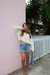 Toasted Marshmallow Crop Cardigan