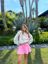 Cloud Nine Pink Sweat Skort