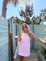 The Sunhoney Girl Pink Denim Dress