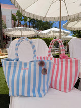 Sunhoney Beachside Striped Terry Cloth Bags