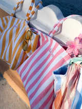 Sunhoney Beachside Striped Terry Cloth Bags